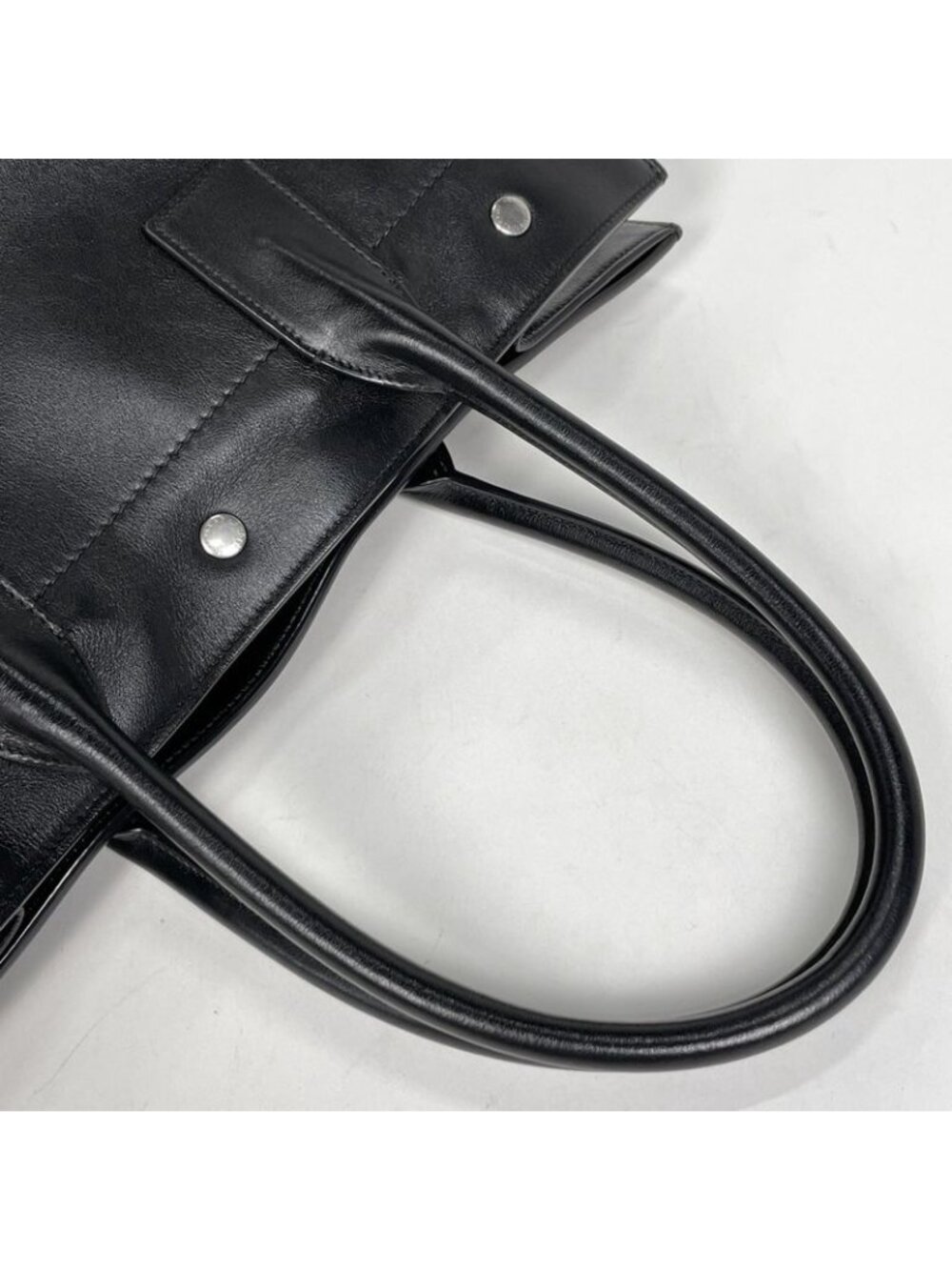 Saint Laurent Yves Rive Gauche Tote Leather Black - Picture 5 of 8